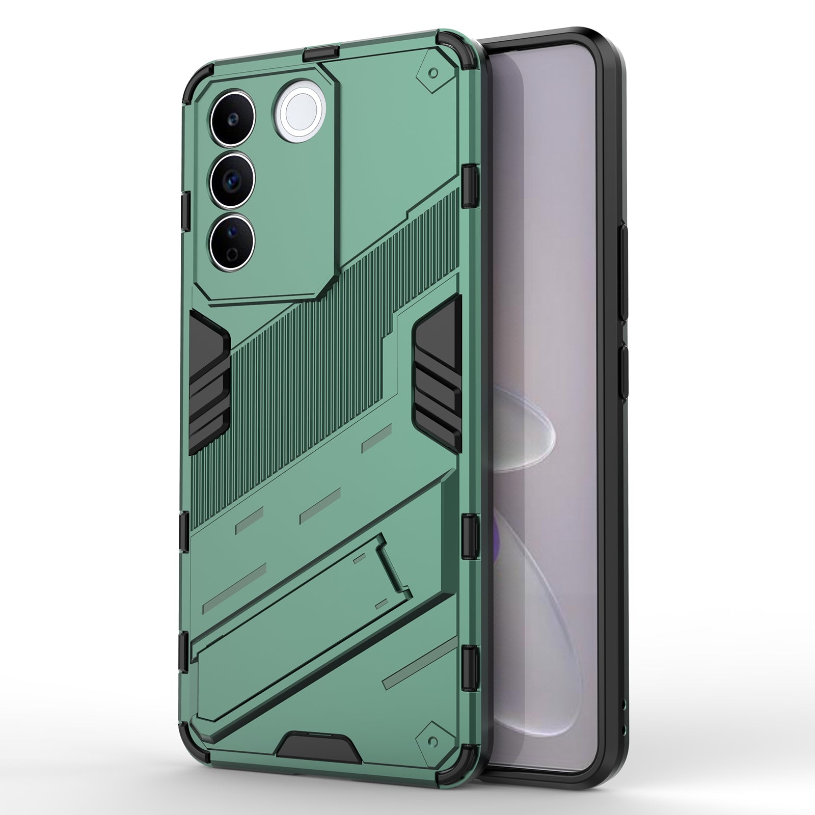 Anti-drop Phone Case For vivo S16e 5G Kickstand Soft TPU Hard PC Phone Back Cover Anti-drop Phone Case For vivo S16e 5G Kickstand Soft TPU Hard PC Phone Back Cover